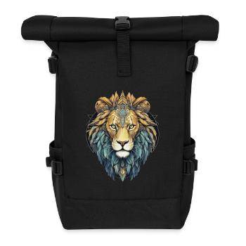 Lion - Sac à dos roll top - noir - Devant
