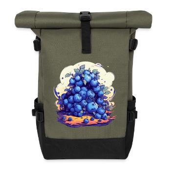 Blaubeere - Rolltop Rucksack - Olive/Schwarz - Vorne