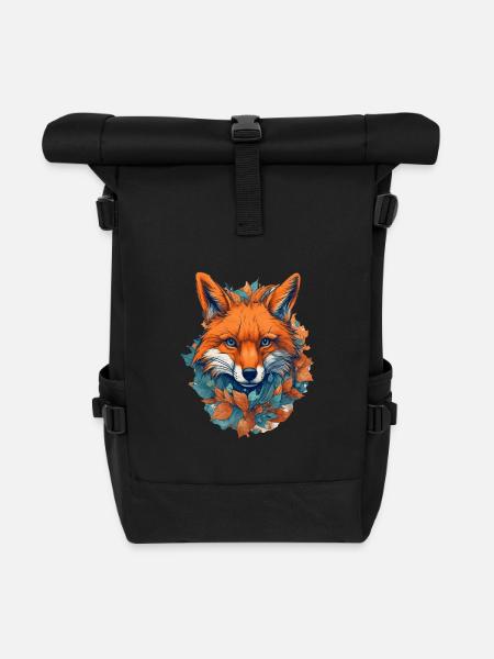 Fuchs - Rolltop Rucksack - Schwarz