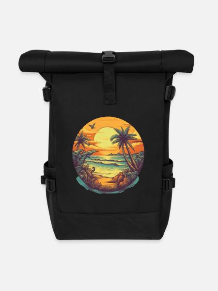 Strand - Rolltop Rucksack - Schwarz