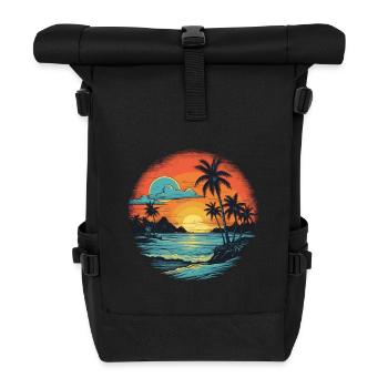 Strand - Rolltop Rucksack - Schwarz - Vorne
