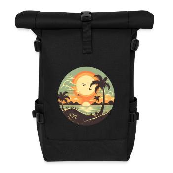 Strand - Rolltop Rucksack - Schwarz - Vorne