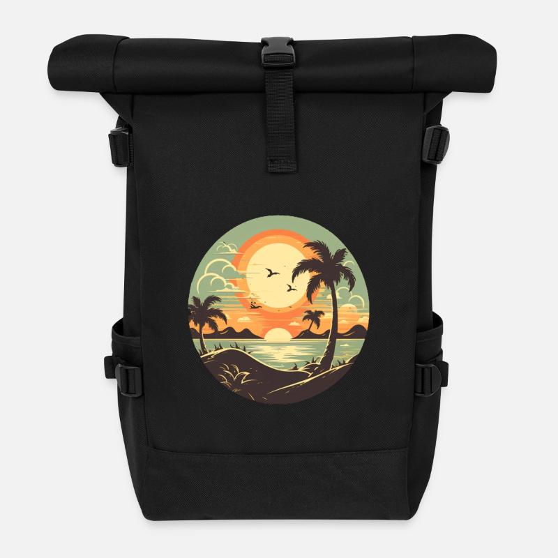 Strand - Rolltop Rucksack - Schwarz