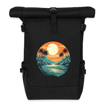 Strand - Rolltop Rucksack - Schwarz - Vorne