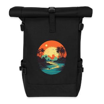 Strand - Rolltop Rucksack - Schwarz - Vorne