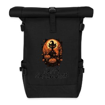 Halloween - Happy Halloween - Roll Top Backpack - black - Front
