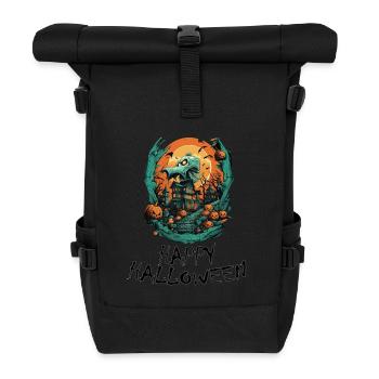 Halloween - Happy Halloween - Rolltop Rucksack - Schwarz - Vorne