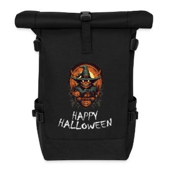 Halloween - Happy Halloween - Roll Top Backpack - black - Front