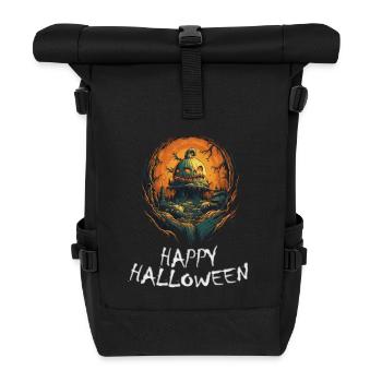 Halloween - Happy Halloween - Rolltop Rucksack - Schwarz - Vorne