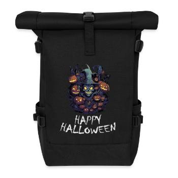 Halloween - Happy Halloween - Rolltop Rucksack - Schwarz - Vorne