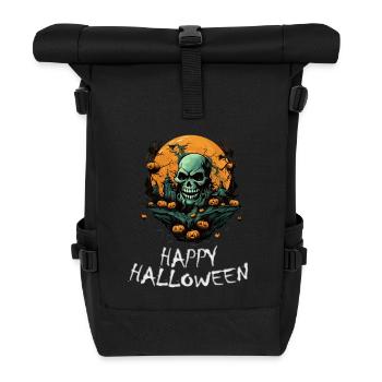 Halloween - Happy Halloween - Rolltop Rucksack - Schwarz - Vorne