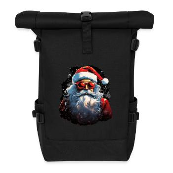Père Noël - Sac à dos roll top - noir - Devant