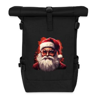 Père Noël - Sac à dos roll top - noir - Devant