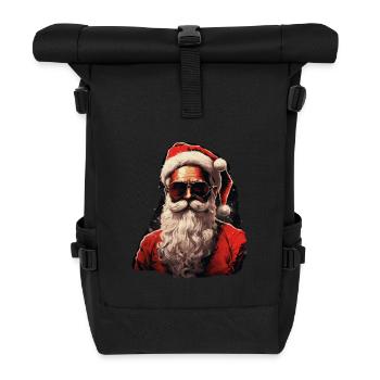 Père Noël - Sac à dos roll top - noir - Devant