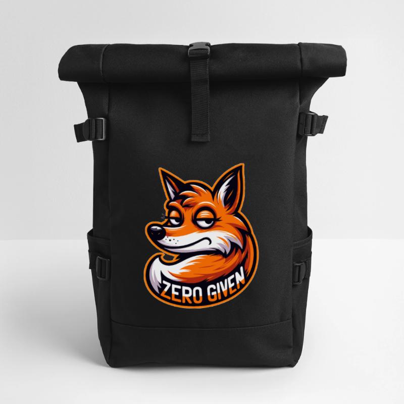 Zero Given - Fox Illustration Roll Top Backpack