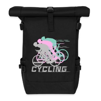 Cycling - Roll Top Backpack - black - Front