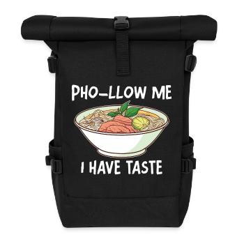 Drôle Pho Soupe de nouilles vietnamienne Pho - Sac à dos roll top - noir - Devant