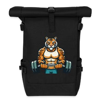 GYMNASE DU TIGRE - Sac à dos roll top - noir - Devant
