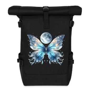 Lune papillon - Sac à dos roll top - noir - Devant