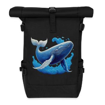 Wal blue - Rolltop Rucksack - Schwarz - Vorne