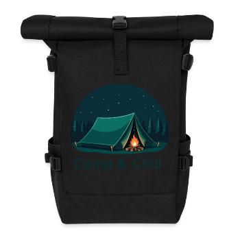 CAMPEN & CHILLEN - Rolltop Rucksack - Schwarz - Vorne
