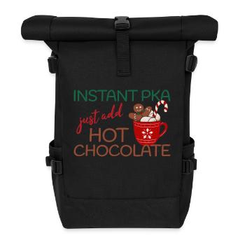 Instant PKA hot Chocolate Weihnachten - Rolltop Rucksack - Schwarz - Vorne