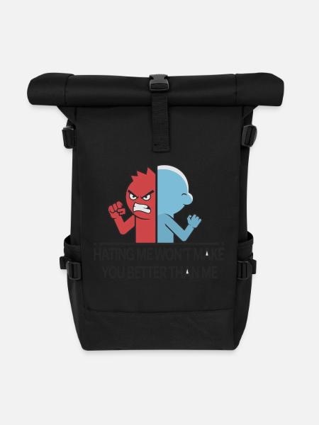 ME DÉTESTER - Sac à dos roll top - noir