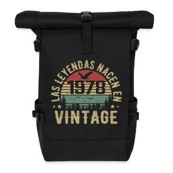 Las leyendas nacen 1978 Regalo de Cumpleaños 1978 - Rolltop Rucksack - Schwarz - Vorne