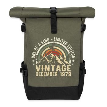 December 1979 - Excellent since December 1979 - Roll Top Backpack - olive/black - Front