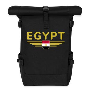 Ägypten Kairo Fan Outfit T Shirt Design Mode - Rolltop Rucksack - Schwarz - Vorne