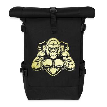 Gorilla Boxer - Roll Top Backpack - black - Front