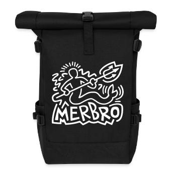 Merbro - Discover the magical underwater world - Roll Top Backpack - black - Front