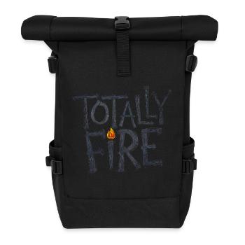 Totalement Feu - Sac à dos roll top - noir - Devant