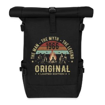 Legendary Since 1966 | Men's 59th Anniversary - Roll Top Backpack - black - Front