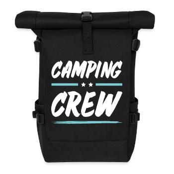 Camping Crew - Rolltop Rucksack - Schwarz - Vorne