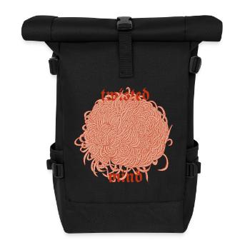 Twisted Mind – Chaos & Aesthetic - Rolltop Rucksack - Schwarz - Vorne