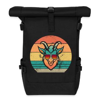 Goats - Roll Top Backpack - black - Front