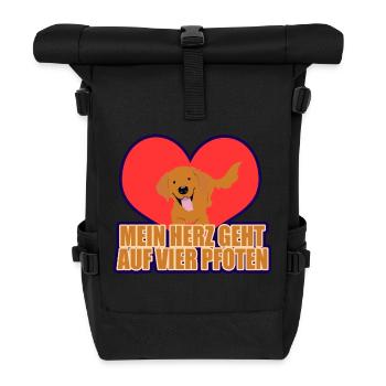11 - Rolltop Rucksack - Schwarz - Vorne
