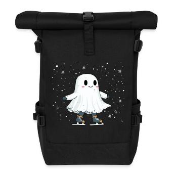 Geist auf Schlittschuhe - Rolltop Rucksack - Schwarz - Vorne