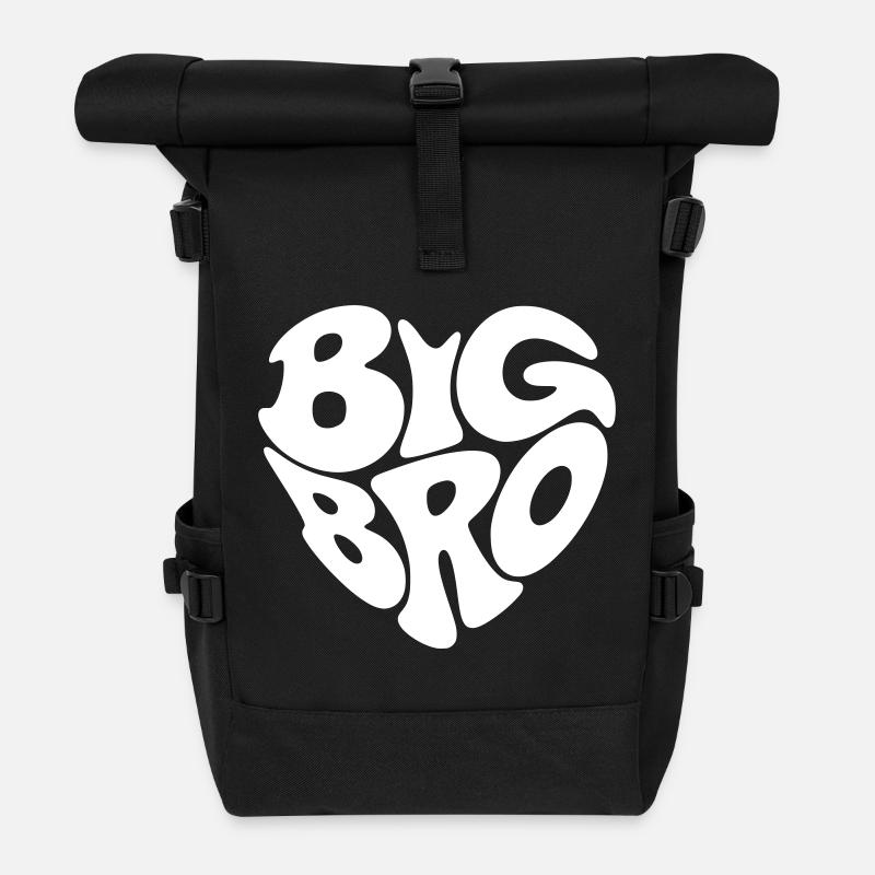 Big Bro - Roll Top Backpack - black