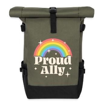 Proud Ally - Roll Top Backpack - olive/black - Front