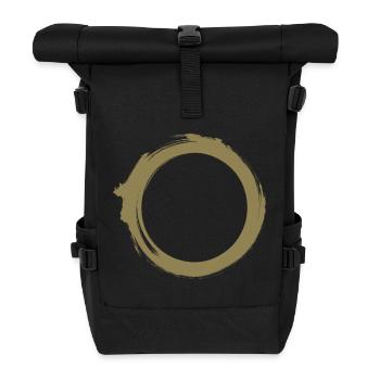 Trou Noir Univers Silhouette Physique Minimale - Sac à dos roll top - noir - Devant