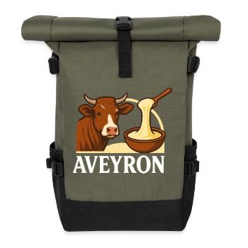 Aveyron 12 Okzitanien - Rolltop Rucksack - Olive/Schwarz - Vorne