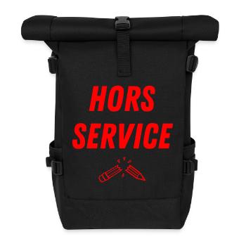 AUSSER BETRIEB STÖRUNG GEBROCHEN ROTER STIFT - Rolltop Rucksack - Schwarz - Vorne