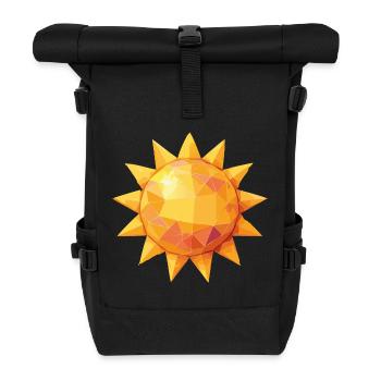 sonne - Rolltop Rucksack - Schwarz - Vorne