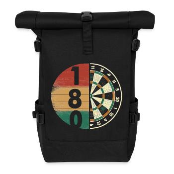 Darts Dart Dartboard Dartboard Dart Player - Roll Top Backpack - black - Front