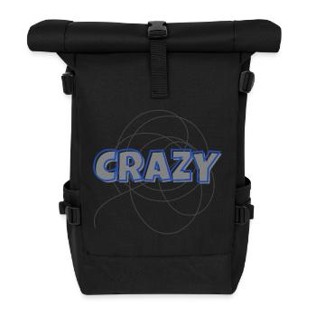 Crazy - Rolltop Rucksack - Schwarz - Vorne