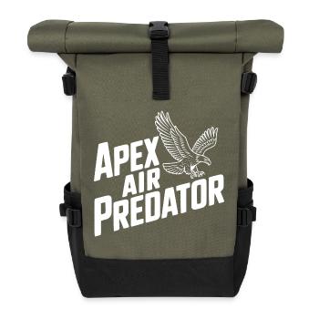 Apex Air Predator - Roll Top Backpack - olive/black - Front