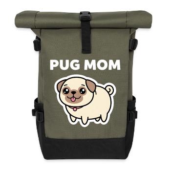 Mignonne Carlin et Maman Amoureuse - Sac à dos roll top - olive/noir - Devant