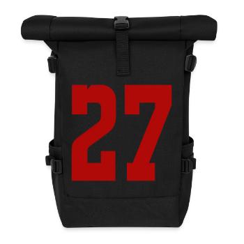 27 - Rolltop Rucksack - Schwarz - Vorne